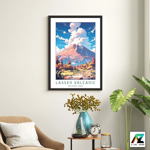 Breathtaking Landscapes: Framed Artwork Showcasing Lassen's Volcanic Serenity