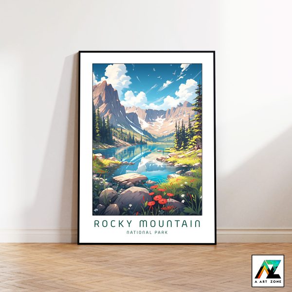 Rocky Majesty: Framed Wall Art Unveiling the Beauty of Grand Lake, Colorado