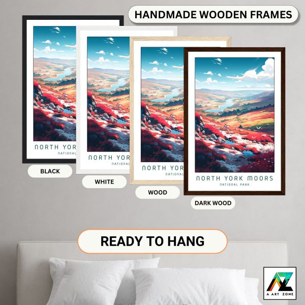 Moorland Majesty: Framed Wall Art Celebrating North York Moors National Park in North Yorkshire