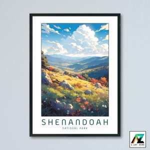 Nature's Tranquility: Framed Wall Art of Shenandoah National Park in Virginia