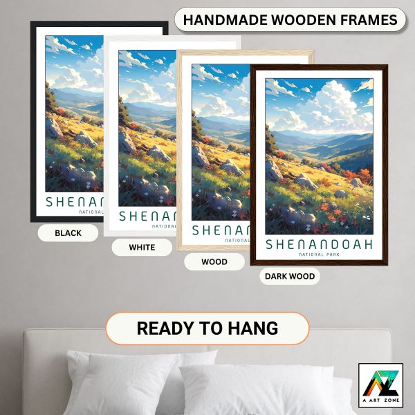 Canvas of Park Beauty: Framed Masterpiece Showcasing Shenandoah National Park