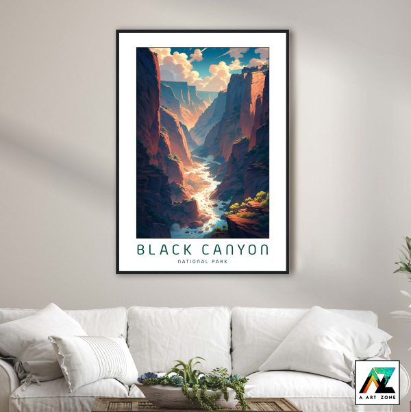 Breathtaking Canyon Landscapes: Framed Artwork Showcasing Montrose's Serenity