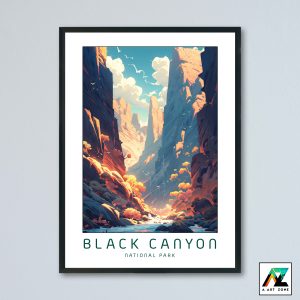 Colorado's Finest: Framed Black Canyon National Park Artwork