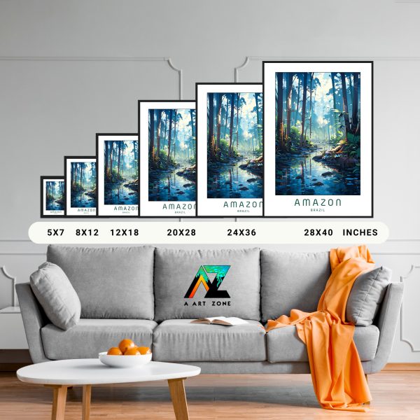 Rainforest Reverie: Framed National Park Scenery from Brazil