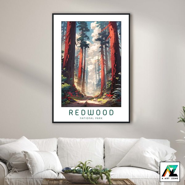 Elevate with Redwood: National Park Framed Masterpiece