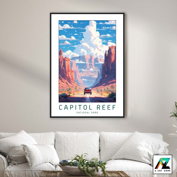 American Southwest Elegance: Framed Wall Art from Capitol Reef National Park