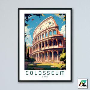 Colosseum Wall Art Rome Italy Europe - Monument Scenery Artwork