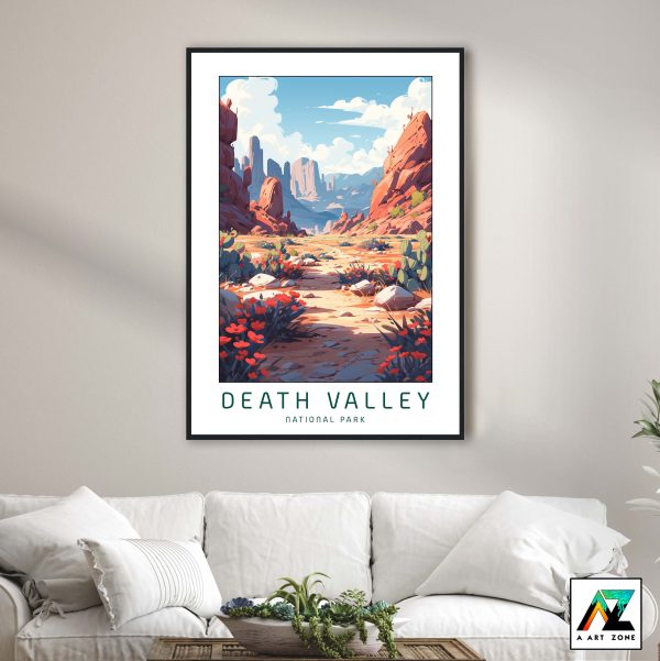 United States Stark Elegance: Framed Wall Art from Death Valley National Park