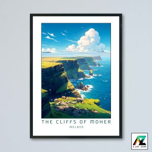 The Cliffs of Moher Wall Art County Clare Ireland UK - Cliff Scenery Artwork