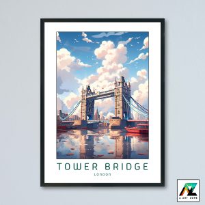 Urban Elegance: Tower Bridge Framed Wall Art in London City View