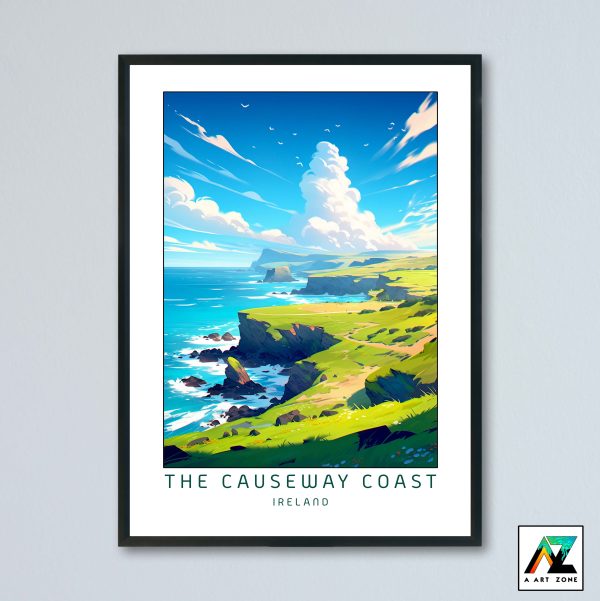 The Causeway Coast Wall Art County Antrim Ireland UK - Coast Scenery Artwork
