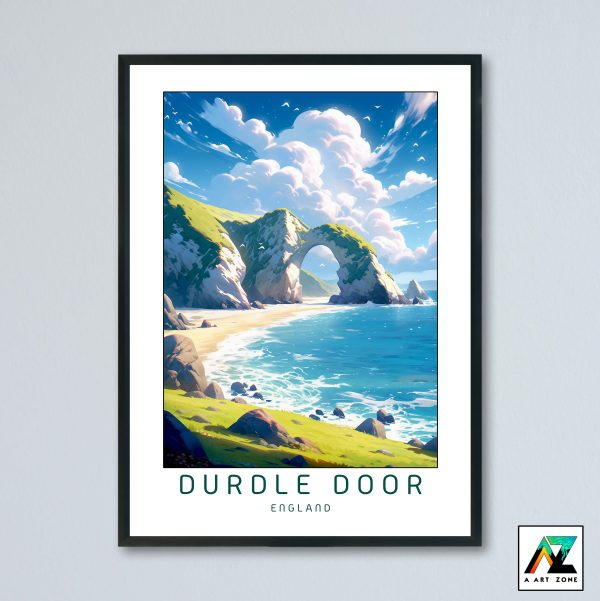 Durdle Door Wall Art south Dorset England UK - Arch Scenery Artwork