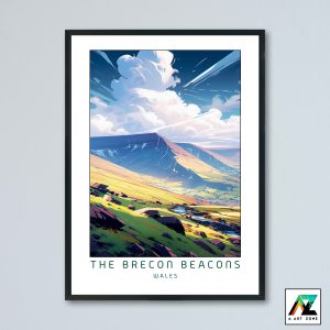The Brecon Beacons Wall Art South Wales UK - Mountain Scenery Artwork