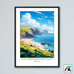 The Pembrokeshire Coast Wall Art Pembrokeshire Wales UK - National Park Scenery Artwork