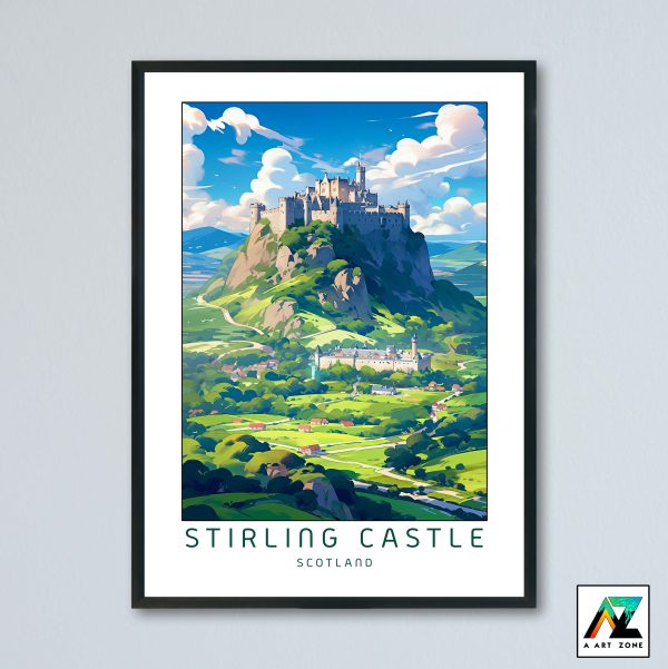 Stirling Castle Wall Art Stirling Scotland UK - Castle Scenery Artwork