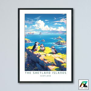 The Shetland Islands Wall Art Northern Isles Scotland UK - Island Scenery Artwork