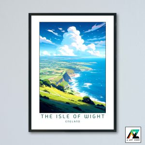 The Isle of Wight Wall Art South East England UK - cliff Scenery Artwork