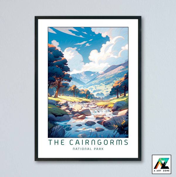 The Cairngorms National Park Wall Art Scottish Highlands Scotland UK - National Park Scenery Artwork