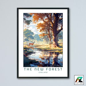 The New Forest Wall Art Hampshire England UK - Forest Scenery Artwork