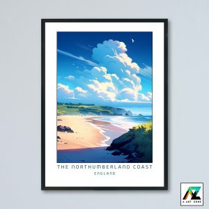 The Northumberland Coast Wall Art England UK - Coast Scenery Artwork