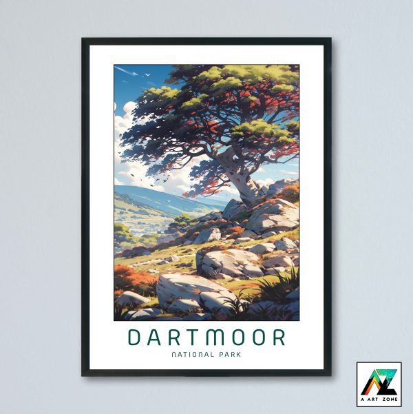 English Countryside Retreat: Dartmoor National Park Framed Wall Art