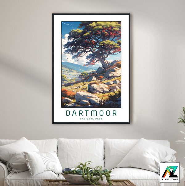 Enchanting Moorlands: Dartmoor National Park Framed Wall Art
