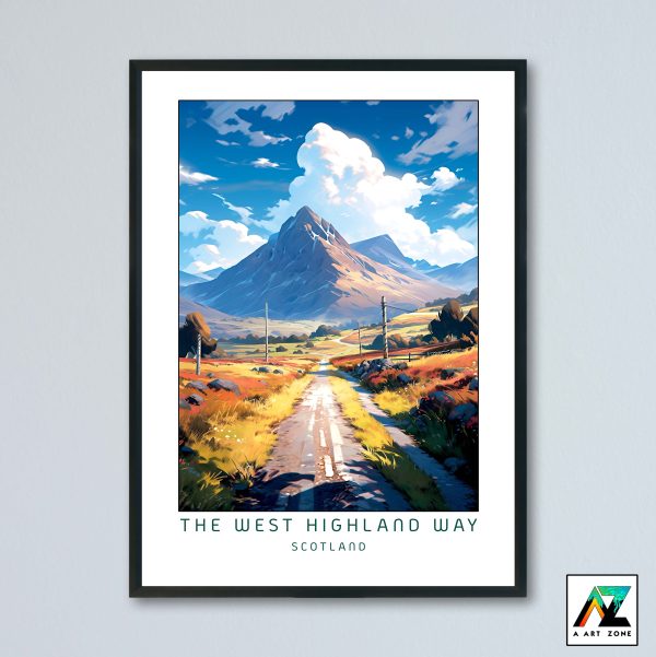 The West Highland Way Wall Art Scotland UK - Hills Scenery Artwork