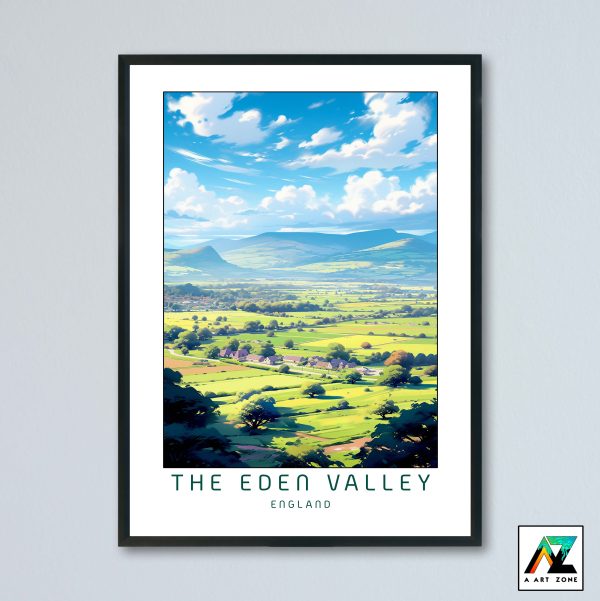 The Eden Valley Wall Art Cumbria England UK - Countryside Scenery Artwork