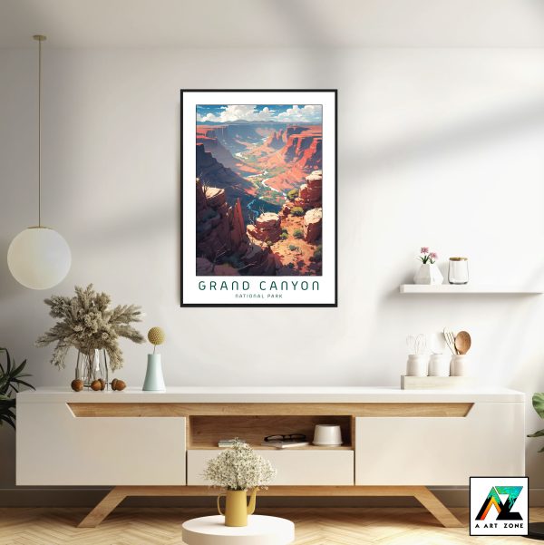 Iconic Canyons: Grand Canyon National Park Framed Wall Symphony
