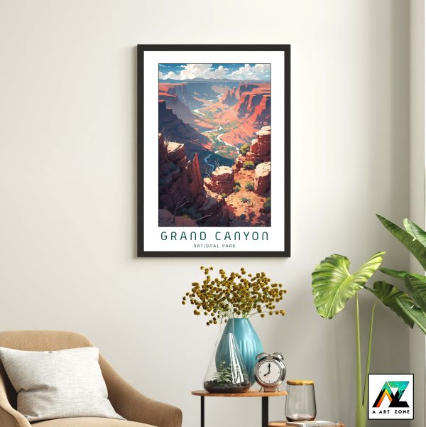 Majestic Tribute: Framed Print of Grand Canyon's Wilderness Beauty