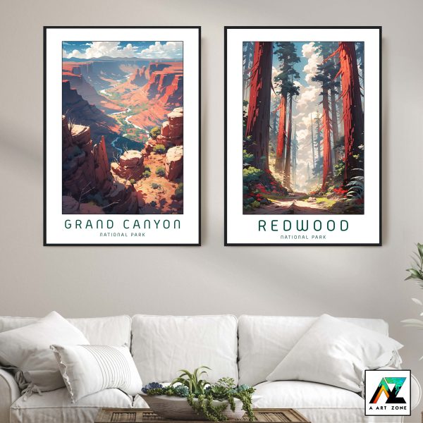 Elevate with Grand Canyon: National Park Framed Masterpiece
