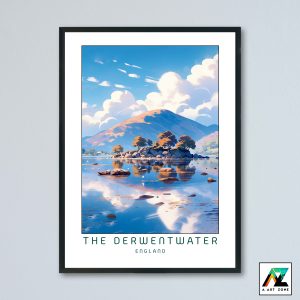 The Derwentwater Wall Art Lake District England UK - Lake Scenery Artwork