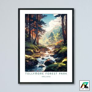Tollymore Forest Park Wall Art Northern Ireland UK - Forest Scenery Artwork