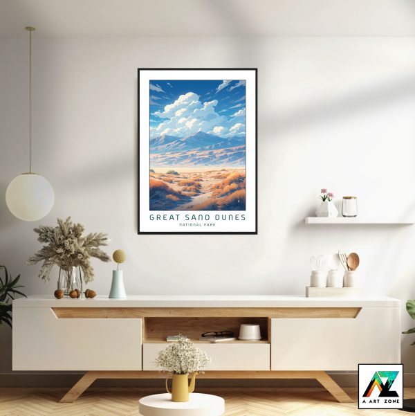 Enchanting Dunes: Great Sand Dunes National Park Framed Wall Art