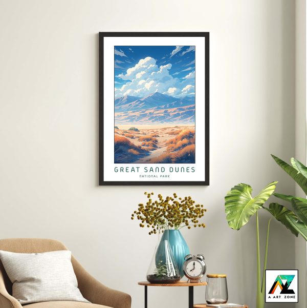 Alamosa's Timeless Beauty: Great Sand Dunes Framed Wall Art in National Park