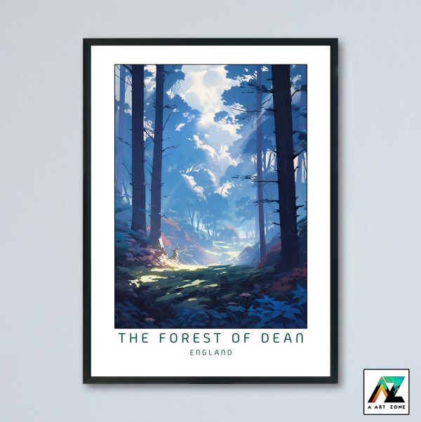The Forest Of Dean Wall Art Gloucestershire England UK - Forest Scenery Artwork