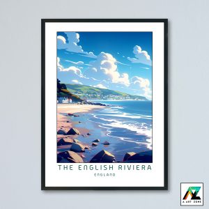The English Riviera Wall Art Devon England UK-Beach Scenery Artwork