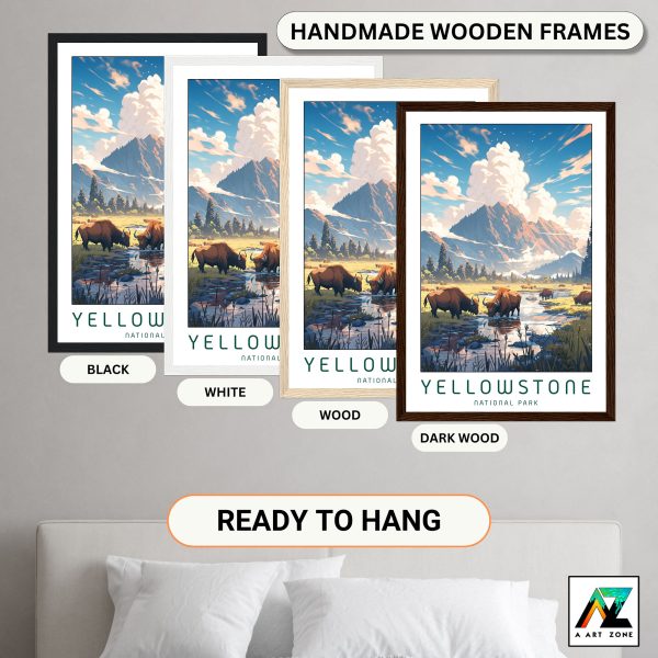Park County's Timeless Beauty: Yellowstone Framed Wall Art in National Park