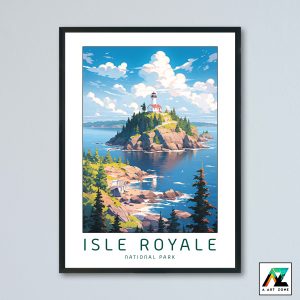 Island Landscapes: Isle Royale National Park Framed Wall Art