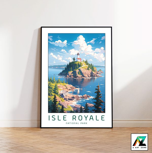 United States Grandeur: Framed Wall Art of Isle Royale National Park