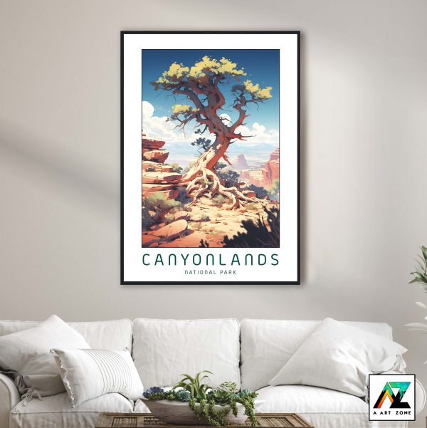 Canyon Majesty: Canyonlands National Park Framed Wall Art in Moab