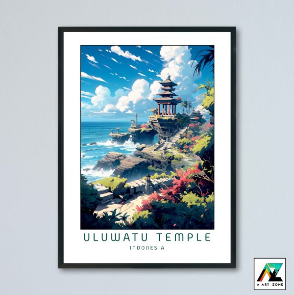 Uluwatu Temple Wall Art Badung Regency Bali Indonesia - National Park Scenery Artwork