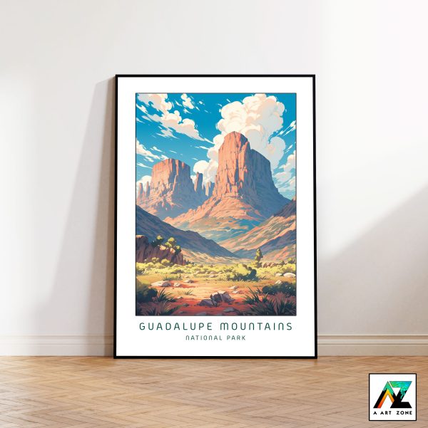 Untamed Peaks: Guadalupe Mountains National Park Framed Wall Art