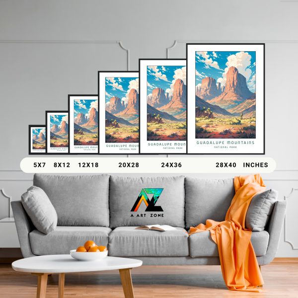 Dell City's Timeless Beauty: Guadalupe Framed Wall Art in National Park