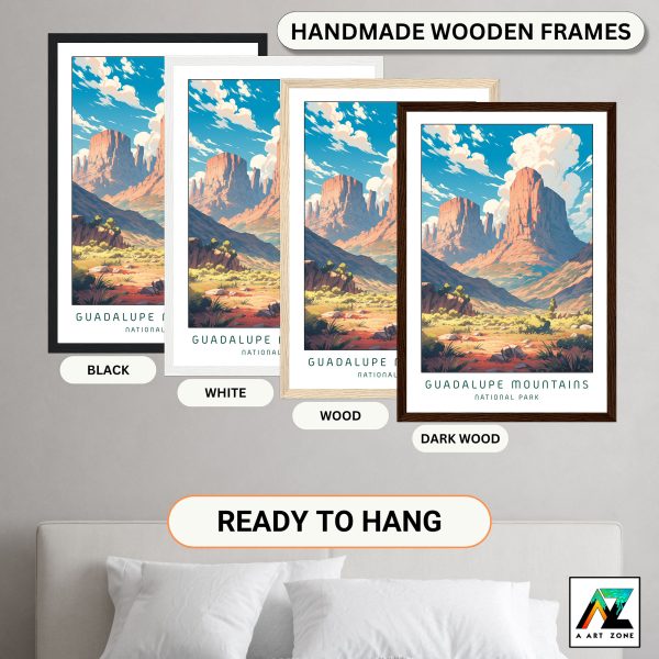 Mountain Majesty: Guadalupe Mountains National Park Framed Wall Art in Dell City