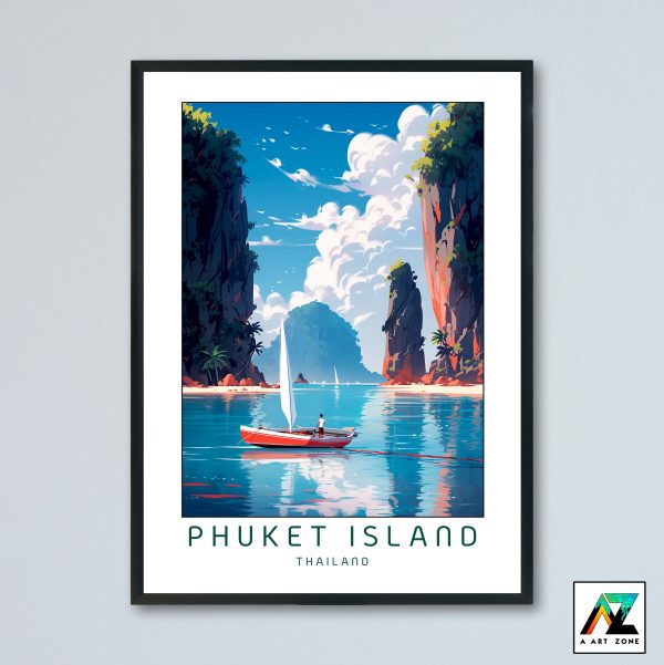 Coastal Oasis: Phuket's Andaman Sea Paradise Wall Art