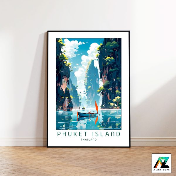 Phuket Island Serenity: Misty Morning Framed Wall Art