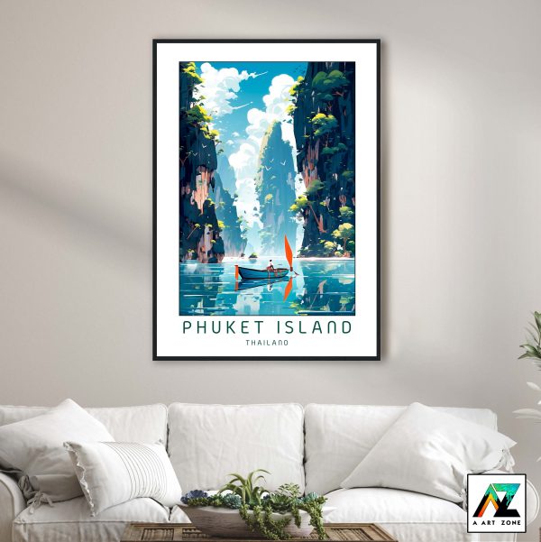 Tranquil Escape: Phuket Island Misty Morning Wall Art