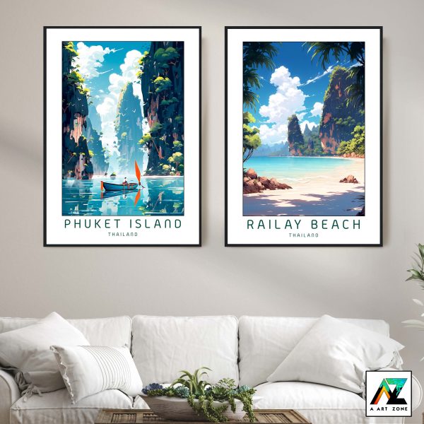 Andaman Sea Serenade: Phuket Island Framed Wall Art