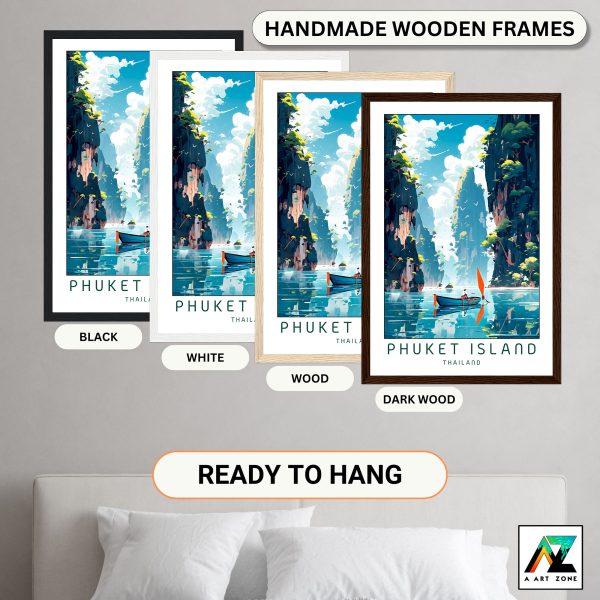 Misty Morning Bliss: Phuket Island Framed Wall Art